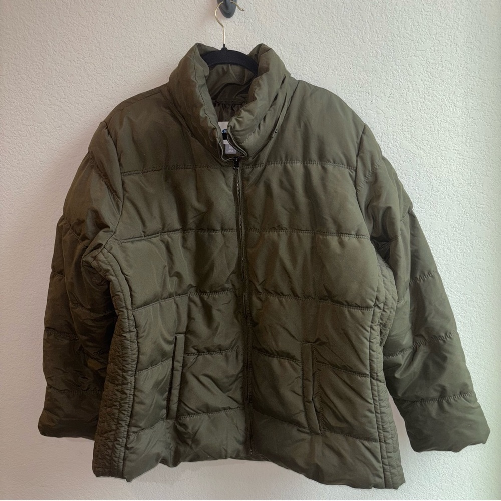Old Navy Olive  Green Women's Puffer Coat
